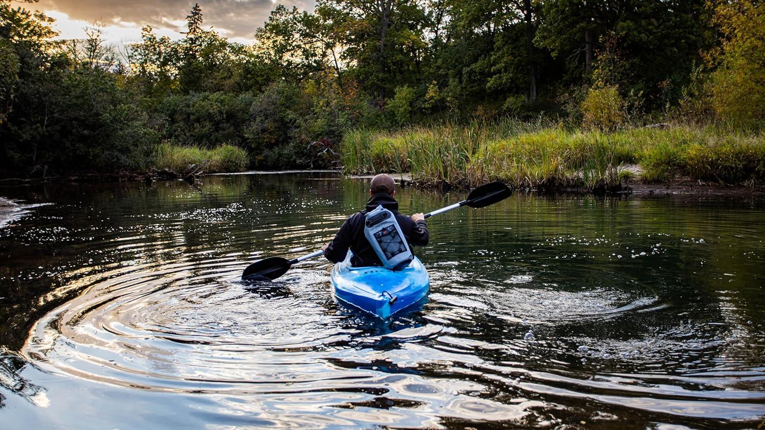 imagePiscifun Dry Bag Waterproof Floating Backpack 10L20L30L40L with Waterproof Phone Case for Boating Kayaking FishingOrange