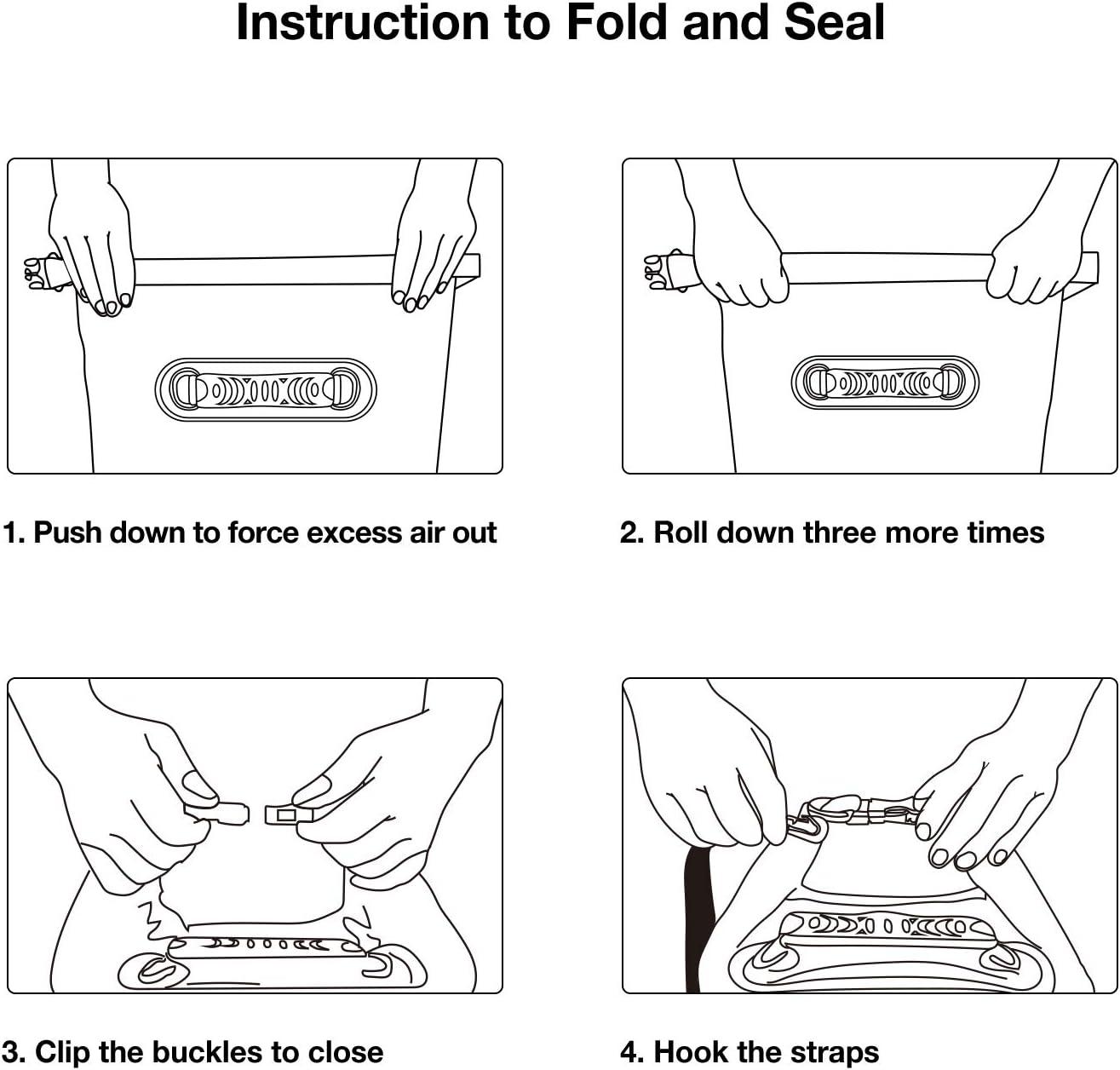 imagePiscifun Dry Bag Waterproof Floating Backpack 10L20L30L40L with Waterproof Phone Case for Boating Kayaking FishingSapphire Blue