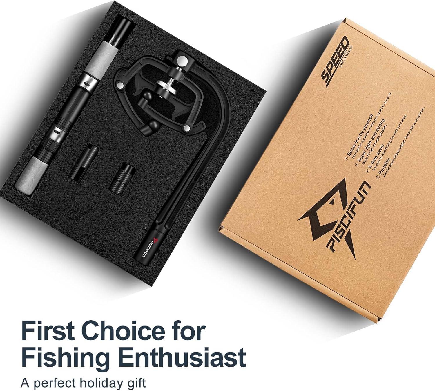 imagePiscifun Fishing Line Winder Spooler Machine Spinning Reel Spool Spooling Station System Automatic Spools Holder