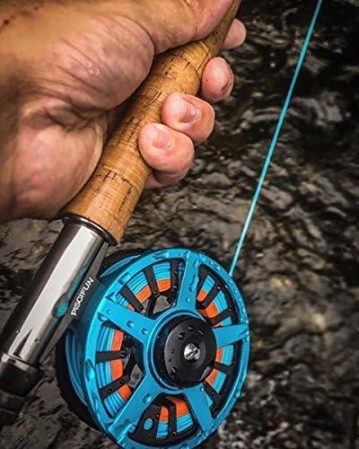 imagePiscifun Sword Fly Fishing Line with Welded Loop Weight Forward Floating Fly Line Available in WF1 WF2 WF3 WF4 WF5 WF6 WF7 WF8 WF9 and WF10 Weights in Lengths of 90 and 100 FeetSky Blue