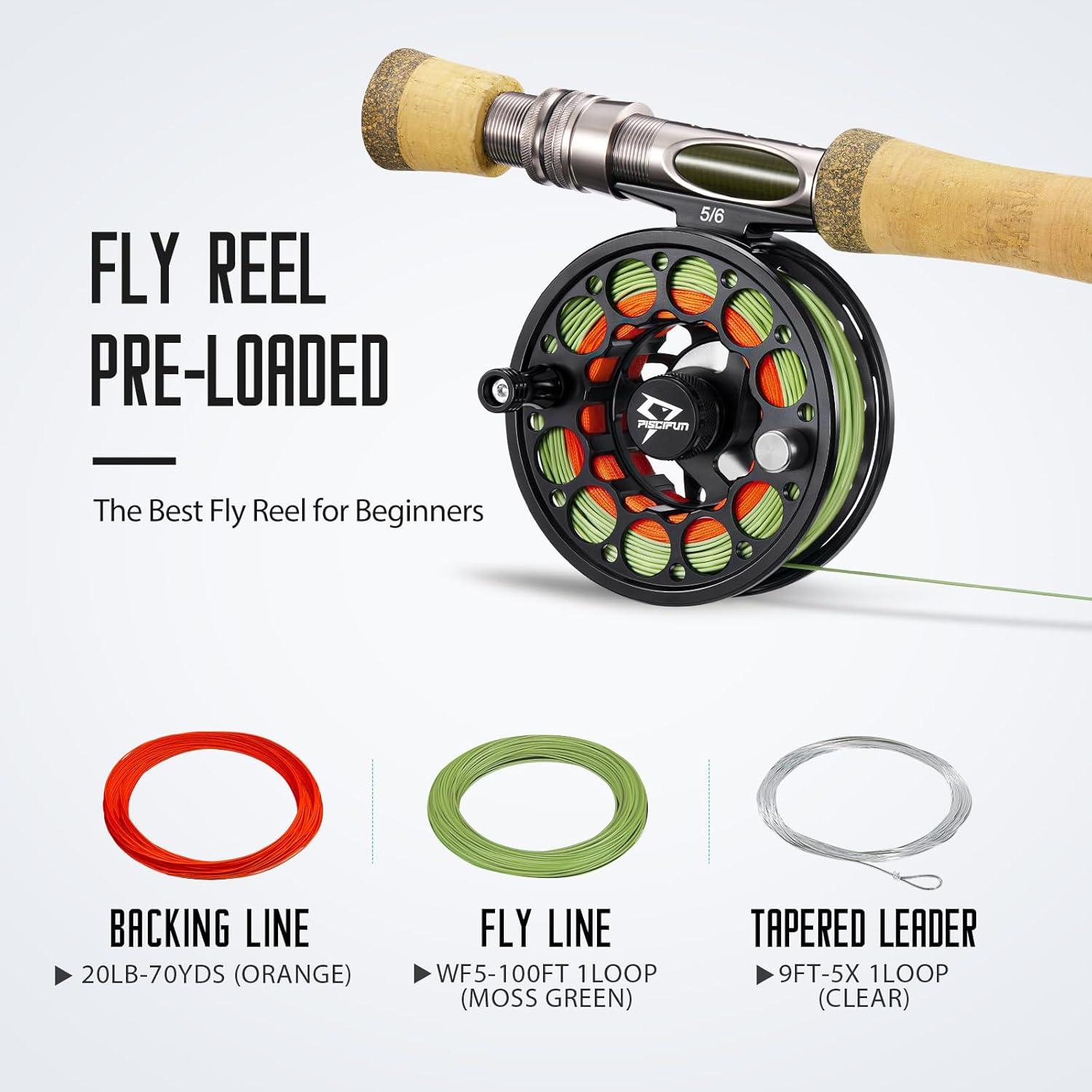 imagePiscifun Sword Fly Fishing Reel with CNC Machined Aluminum Alloy Housing 34 56 78 910 Weights Black Gunmetal Pink Space Gray34wt