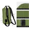 Piscifun Dry Bag, Waterproof Floating Backpack 10L/20L/30L/40L with Waterproof Phone Case for Boating, Kayaking, Fishing(Army Green)