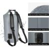 Piscifun Dry Bag, Waterproof Floating Backpack 10L/20L/30L/40L with Waterproof Phone Case for Boating, Kayaking, Fishing(Grey)