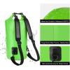 Piscifun Dry Bag, Waterproof Floating Backpack 10L/20L/30L/40L with Waterproof Phone Case for Boating, Kayaking, Fishing(Light Green)