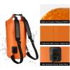 Piscifun Dry Bag, Waterproof Floating Backpack 10L/20L/30L/40L with Waterproof Phone Case for Boating, Kayaking, Fishing(Orange)