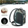 Piscifun Fishing Backpack with Rod Holder, Lightweight Sling Bag Storge Gear and Equipment(Double Shoulder – Digital Camouflage)
