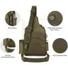 Piscifun Fishing Backpack with Rod Holder, Lightweight Sling Bag Storge Gear and Equipment(Single Shoulder – Khaki)