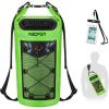 Piscifun Dry Bag, Waterproof Floating Backpack 10L/20L/30L/40L with Waterproof Phone Case for Boating, Kayaking, Fishing(Light Green)