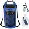 Piscifun Dry Bag, Waterproof Floating Backpack 10L/20L/30L/40L with Waterproof Phone Case for Boating, Kayaking, Fishing(Sapphire Blue)