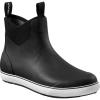 Piscifun Men’ s Deck Boots, Waterproof Fishing Rain Boots, Anti-Slip Rubber Boots with Breathable Neoprene Lining(Black)