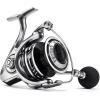Piscifun NautiX Spinning Reel, Aluminum Spinning Fishing Reel, CNC Aluminum Gear, 33LBs Max Drag, 8+1 Sealed BB, 6.0:1/5.4:1 Gear Ratio, Smooth Powerful Freshwater Saltwater Reel(6000)