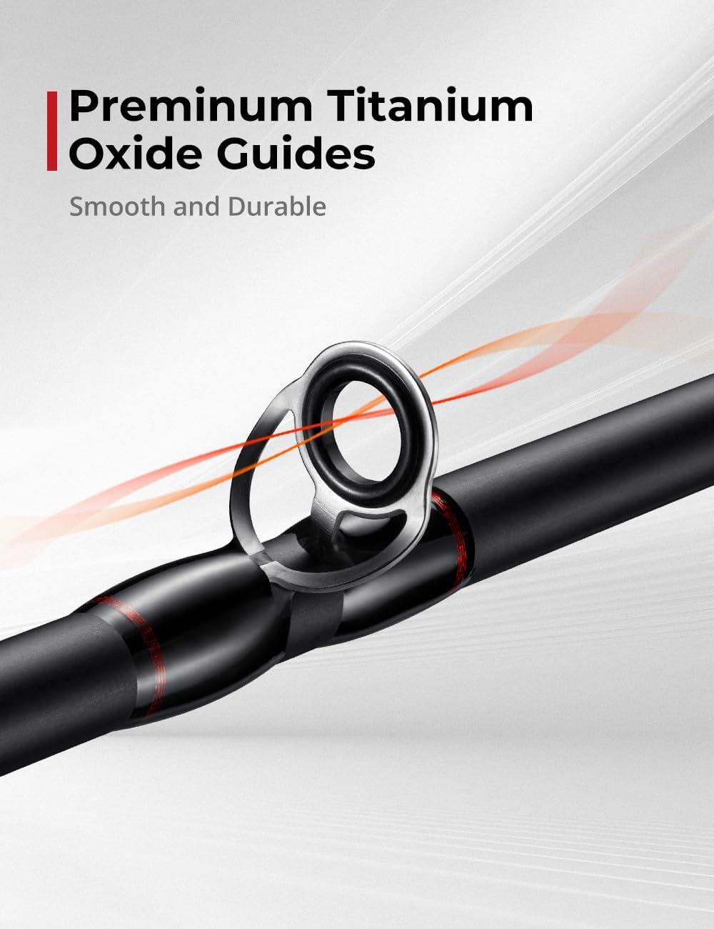 imagePiscifun Torrent Fishing Rod IM6 Carbon Baitcaster Rod ampamp Spinning Rod High Sensitive Lightweight Casting Rod ampamp Spinning Fishing Rod Zirconium Oxide Rings 2 Pieces Baitcast Rod ampamp Spin Rod69 Medium M