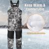 Piscifun Ice Fishing Bibs with Floating Technology, Waterproof Insulated Fishing Bibs(Veil Camo)