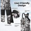 Piscifun Ice Fishing Bibs with Floating Technology, Waterproof Insulated Fishing Bibs(Veil Camo)