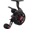 Piscifun ICX Carbon Ice Fishing Reel, Structure Upgrade Magnetic Drop System Inline Ice Fishing Reel, Free-Spool Bidirectional Lever, 3.2:1 High Speed, 8+1 Shielded BB, CNC-Machined Ice Reel(Red & Black Right-handed Retrive)